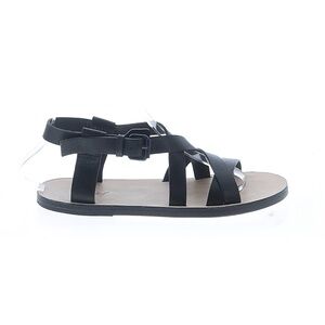 Marsell Women’s Black Strappy Flat Sandals - Classic Comfort